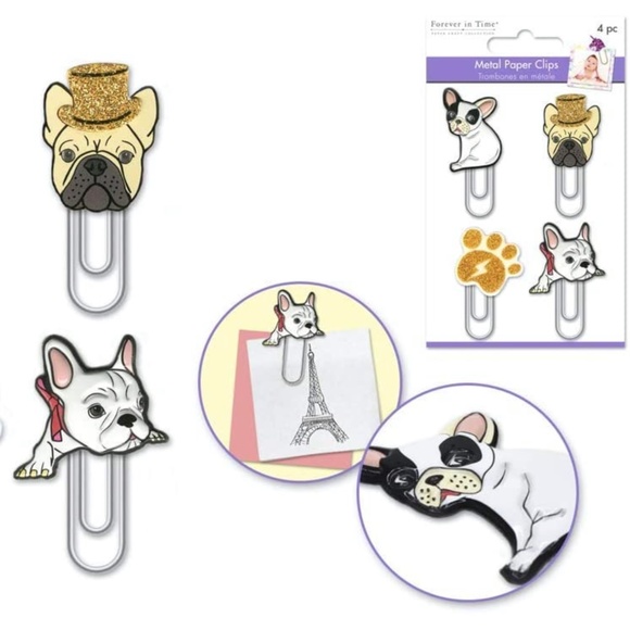 4 Pcs Dogs Paper Clips 2" X 1" (Approx.) Pets Metal Clips Dogs Clips - Picture 2 of 4